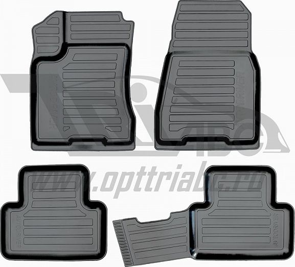 Коврики резиновые Avtodriver для салона Nissan X-Trail T31 2007-2014. Артикул ADRAVG181