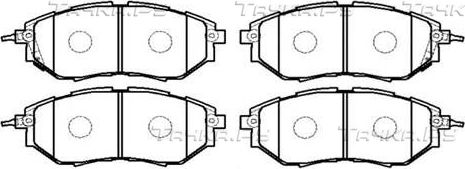 Тормозные колодки HSB. Артикул HP8432