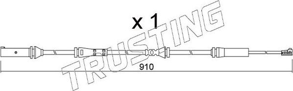 Датчик износа тормозных колодок  Trusting. Артикул SU.350