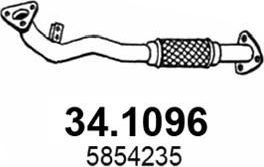 Глушитель (труба приемная) Asso передний для Fiat Croma II 2005-2011. Артикул 34.1096