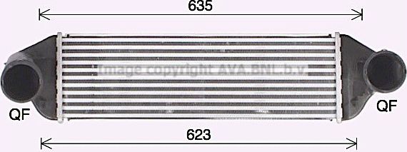 Интеркулер AVA для BMW X3 I (E83) 2006-2011. Артикул BW4580