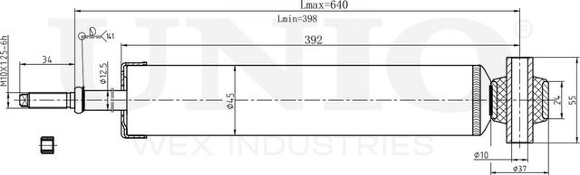 Амортизатор подвески (Unio). Артикул SAB-10514