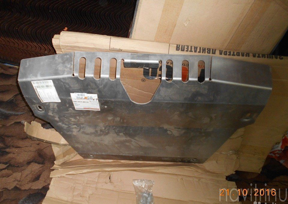 Защита алюминиевая Alfeco для рулевых тяг Land Rover Discovery IV 2009-2016. Артикул ALF.38.08al