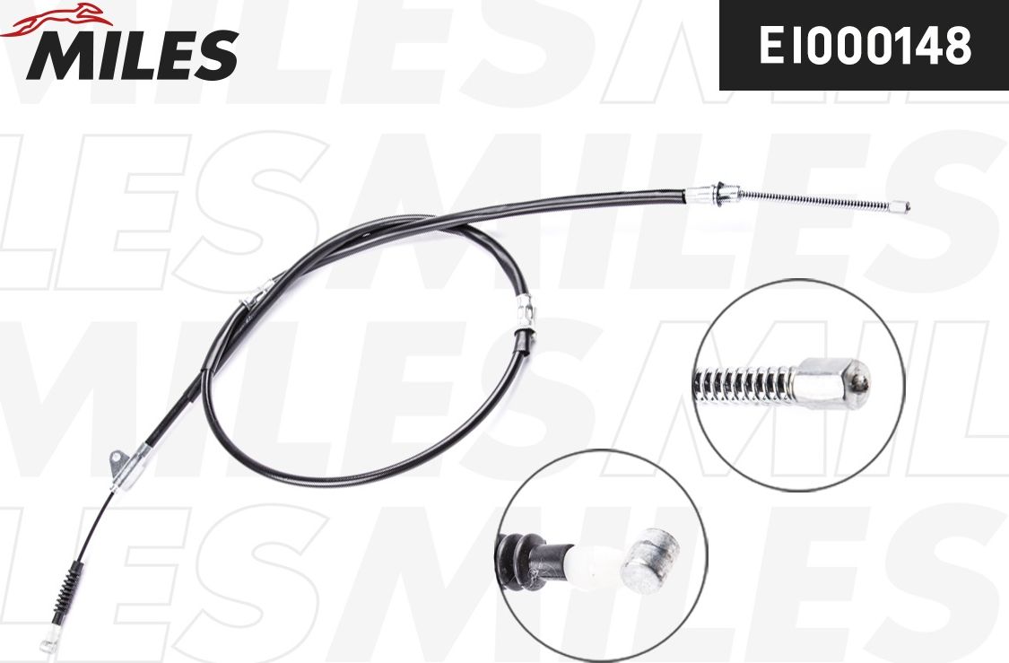 Трос ручника (тросик ручного тормоза) Miles. Артикул EI000148