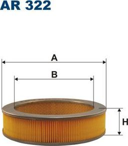 Воздушный фильтр Filtron. Артикул AR 322