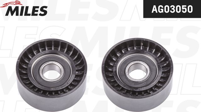 Натяжной ролик (натяжитель) приводного ремня Miles (полимерный материал). Артикул AG03050