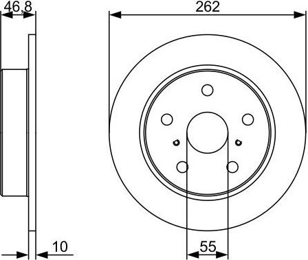 Тормозной диск Bosch. Артикул 0 986 479 V55