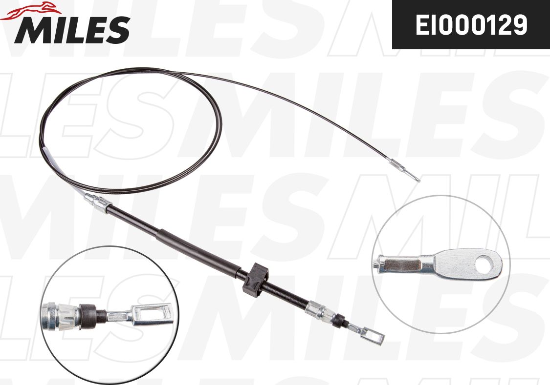 Трос ручника (тросик ручного тормоза) Miles. Артикул EI000129