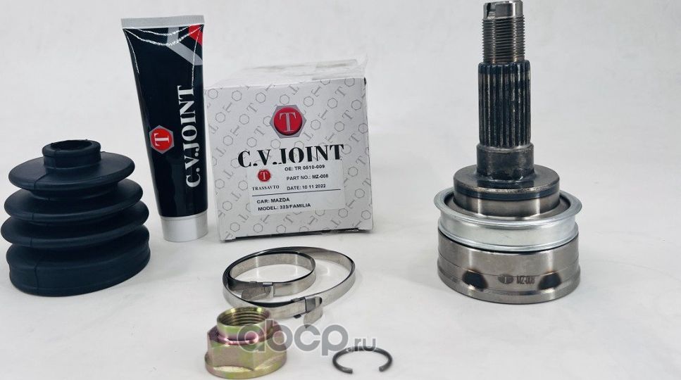 ШРУС наружный | перед прав/лев | 26/22 (Trassavto). Артикул MZ008