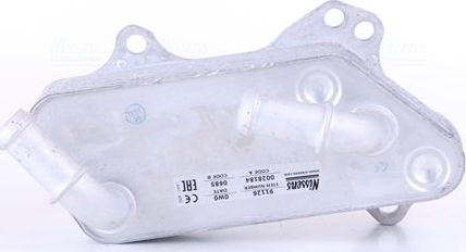 Радиатор масляный (маслоохладитель) для двигателя Nissens (алюминий) для Saab 9-3 II 2002-2015. Артикул 91126