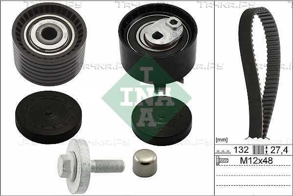 Ремень ГРМ с роликами (комплект) Ina для Nissan Almera G15 2012-2018. Артикул 530 0640 10