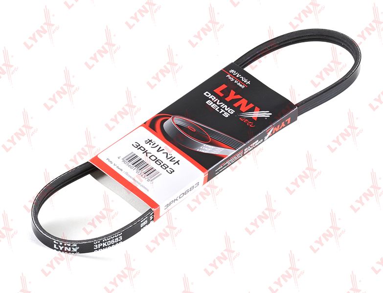 Приводной ремень поликлиновой LYNXauto. Артикул 3PK0683