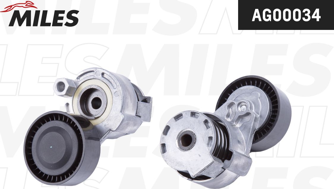 Натяжной ролик (натяжитель) приводного клинового зубчатого ремня Miles. Артикул AG00034