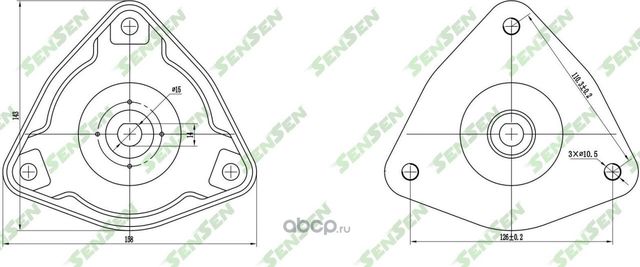 ОПОРА АМОРТИЗАТОРА HYUNDAI (I30 FD) (2007-) FRONT (Sensen). Артикул M61015