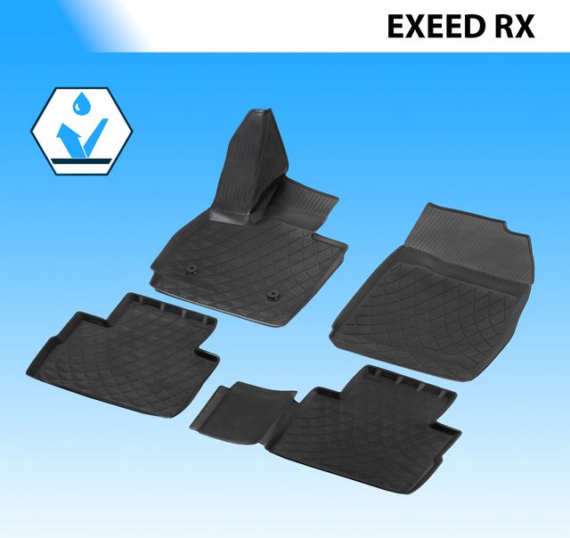 Коврики в салон автомобиля Rival для Exeed RX 2022-2026. Артикул 10912001