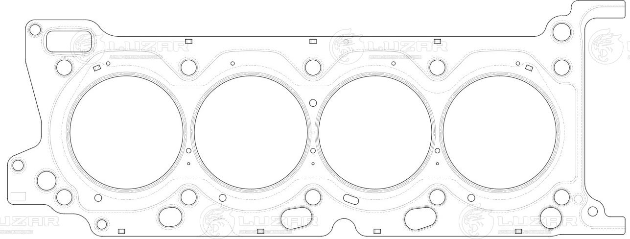 Прокладка ГБЦ Luzar. Артикул LES 11908