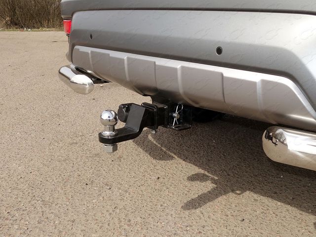 Фаркоп ТСС оцинкованный под американский квадрат для Kia Mohave HM 2017-2020. Артикул TCU00065