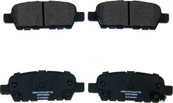 Тормозные колодки Zentparts. Артикул Z07260