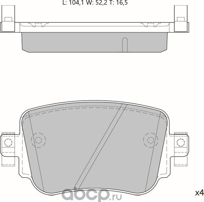 Колодки торм.зад. (Avantech). Артикул AV161