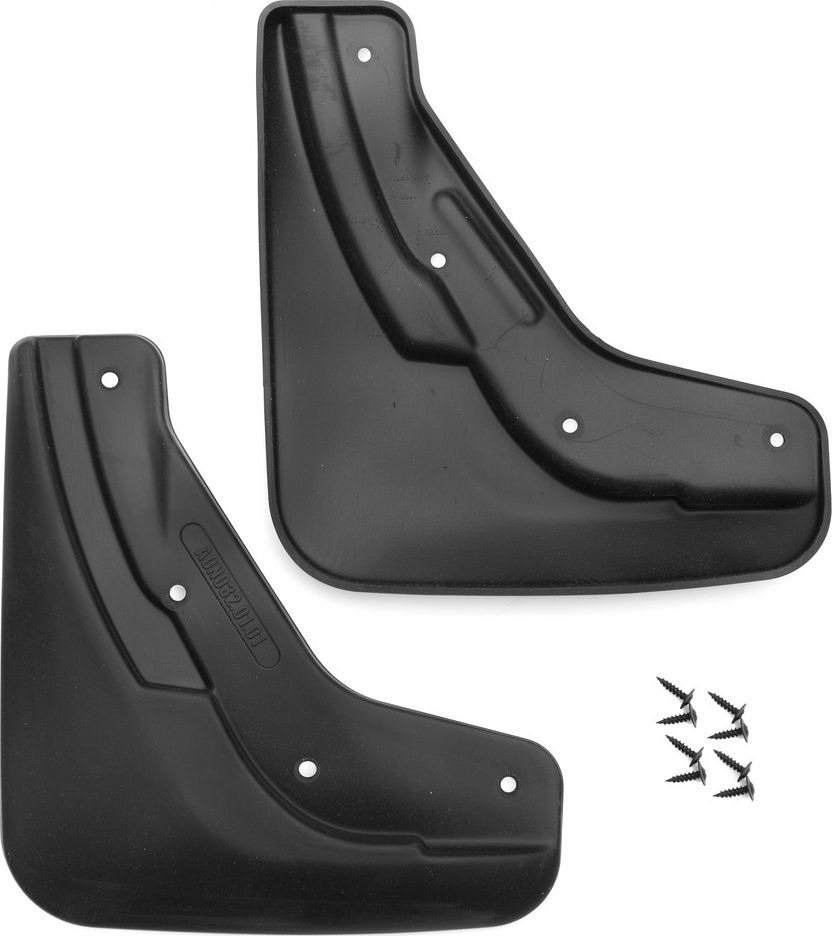 Брызговики Frosch (в пакете) передняя пара (с расширителем арок) для Skoda Karoq 2020-2026. Артикул NLF.A0N032.F13