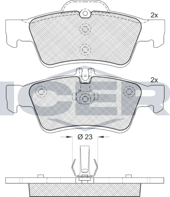 Тормозные колодки Icer. Артикул 181576-396