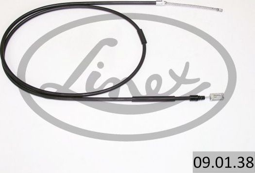 Трос ручника (тросик ручного тормоза) Linex. Артикул 09.01.38