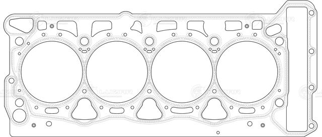 Прокладка ГБЦ для а м VW Tiguan (07-) Passat B7 (10-) Skoda Octavia A5 (04-) 1.8 (Luzar). Артикул LES11802