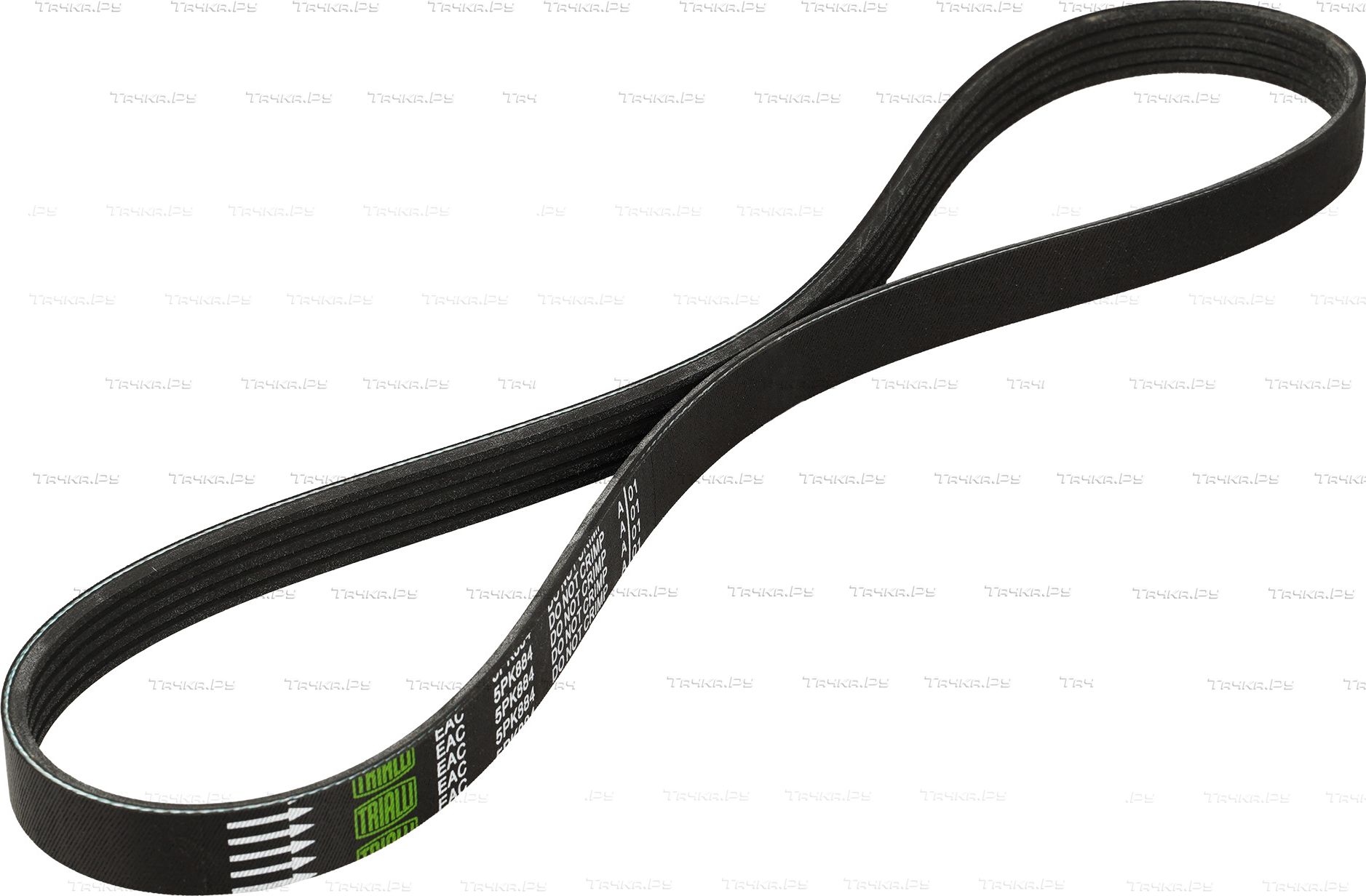 Приводной ремень поликлиновой Trialli для Volvo V50 I 2004-2012. Артикул 5PK884