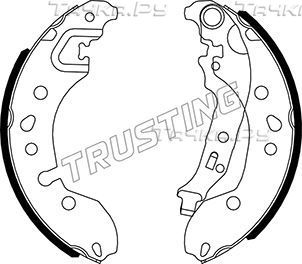 Тормозные колодки Trusting задние для Smart Forfour II ((W453) 2014-2026. Артикул 088.245