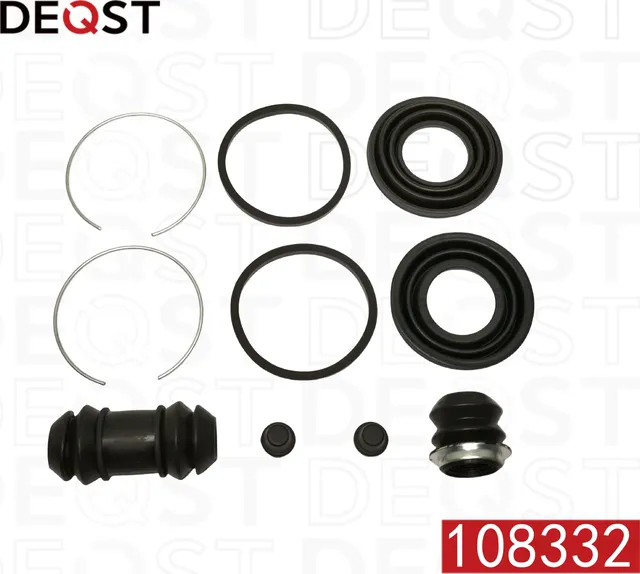 Ремкомплект тормозного суппорта переднего (для поршня O 45 mm  суппорт Akebono). TOYOTA Previa I 90- (Deqst). Артикул 108332