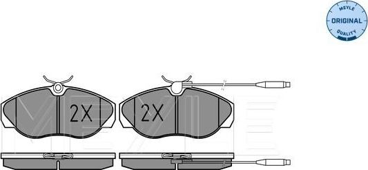 Тормозные колодки Meyle Original. Артикул 025 217 9719/W