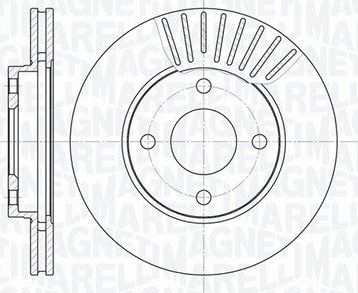Тормозной диск Magneti Marelli. Артикул 361302040206