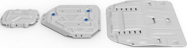 Защита алюминиевая Rival для картера, КПП, топливного бака и редуктора Hyundai Tucson IV 2021-2026. Артикул K333.2390.1