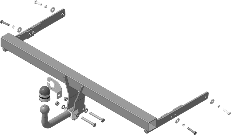 Фаркоп Мотодор для Skoda Karoq 2018-2026. Артикул 92302-A