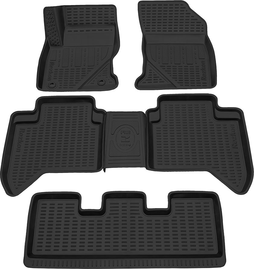 Коврики полиуретановый Rezkon для салона Toyota Fortuner с 3 рядом 2017-2026. Артикул 0534045151
