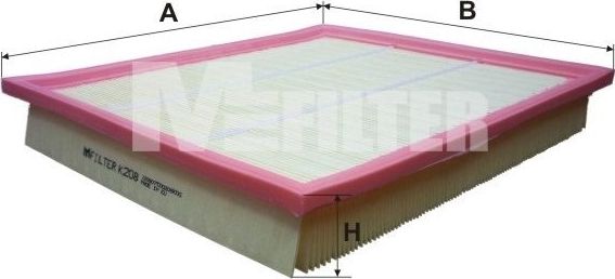 Воздушный фильтр MFilter. Артикул K 208