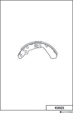 Тормозные колодки MK Kashiyama. Артикул K0025