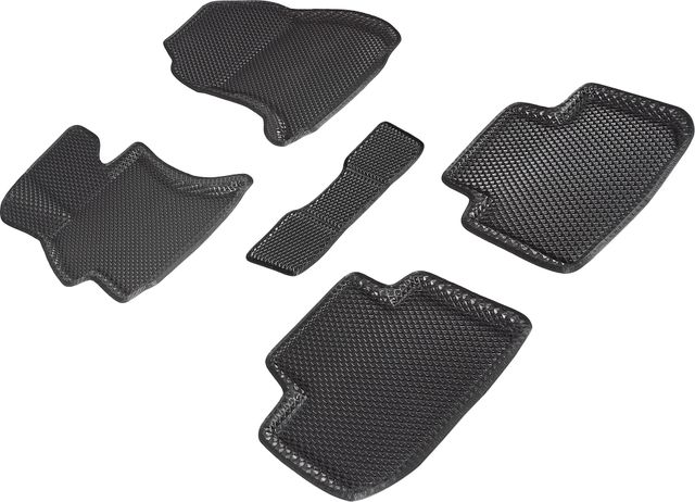 Коврики Seintex 3D EVA ромб для салона Subaru XV I 2012-2016 ЧЕРНЫЕ. Артикул 95344