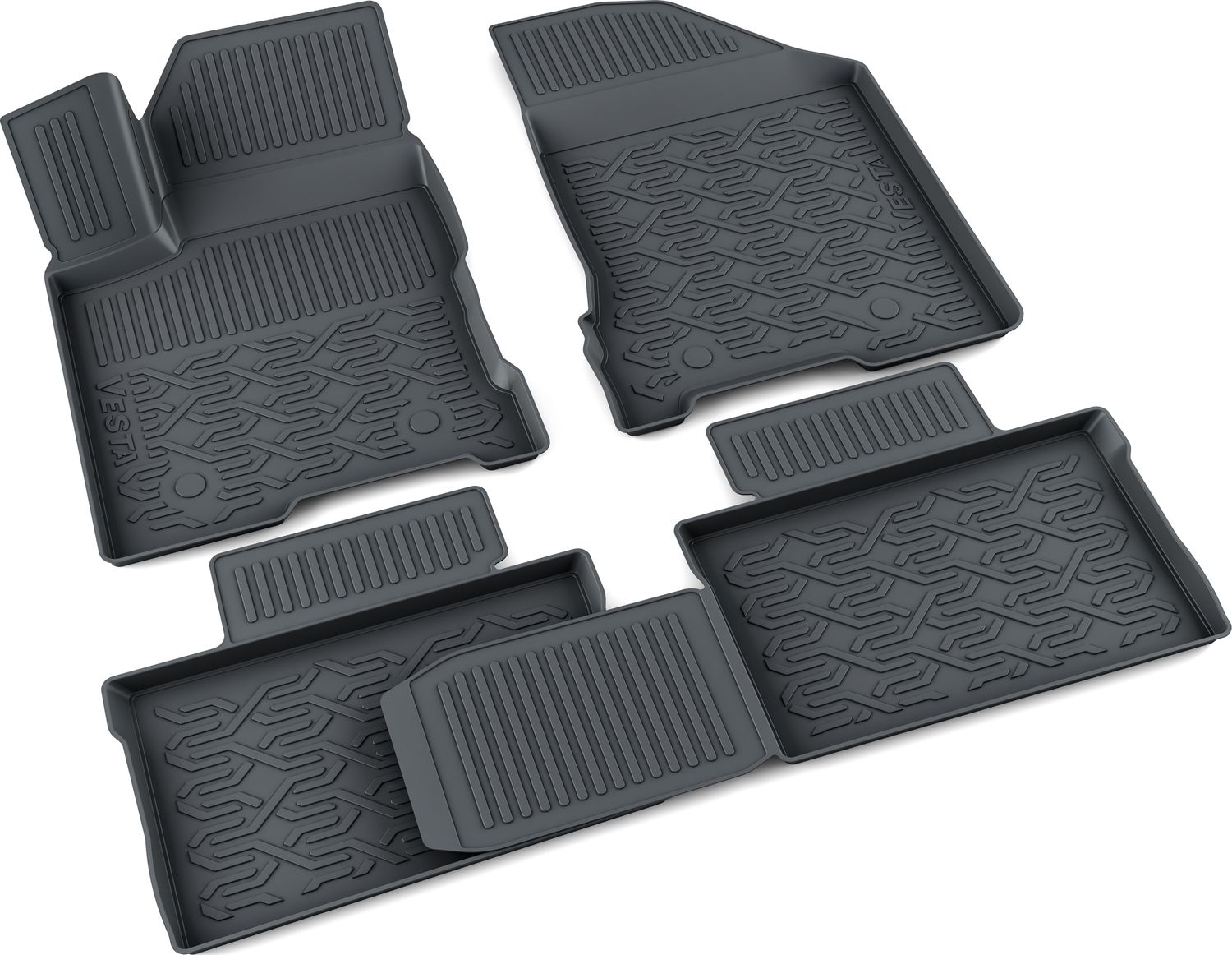 Коврики в салон Mile для Lada Vesta седан, SW, SW Cross 2015-2026. Артикул 1030511