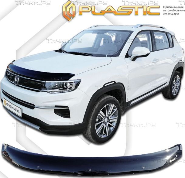 Дефлектор СА Пластик для капота (Classic черный) Changan CS35 Plus 2019-2026. Артикул 2010010114794