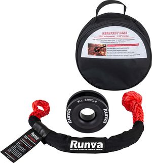 Блок усиления (полиспаст) Runva с софт-шаклом. Артикул RCR22000