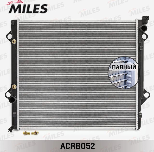 Радиатор охлаждения двигателя Miles для Toyota Land Cruiser Prado 120 2002-2010. Артикул ACRB052