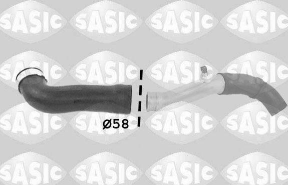 Патрубок интеркулера Sasic для BMW 3 IV (E46) 2001-2007. Артикул 3336053