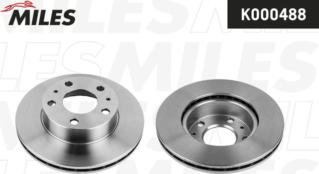 Тормозной диск Miles передний для Fiat Ducato II 1994-2006. Артикул K000488
