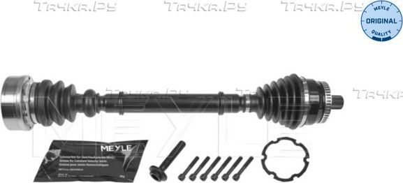 Полуось (привод в сборе, приводной вал) Meyle Original передняя левая для Audi A4 I (B5) 1994-2001. Артикул 100 498 0666