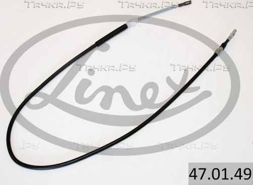 Трос ручника (тросик ручного тормоза) Linex. Артикул 47.01.49