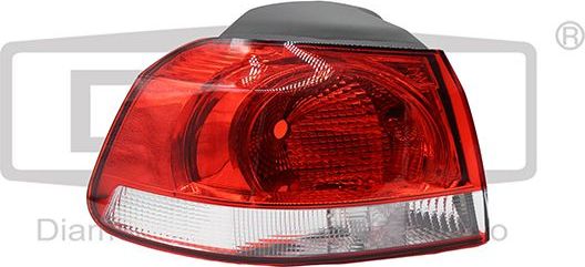 Фонарь задний DPA левый для Volkswagen Golf VI 2009-2013. Артикул 99451178102