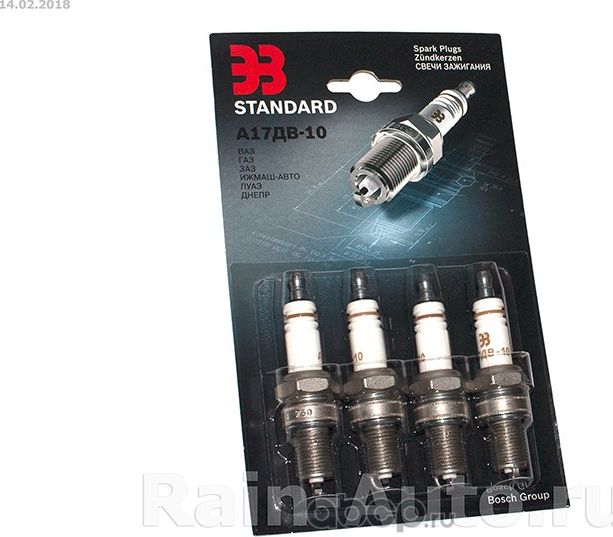 СВЕЧА А-17 ДВ-10 (ЭЗ) 2101-07,2108-2110 (К-Т 4ШТ) БЛИСТЕР. Артикул F01H7B0025