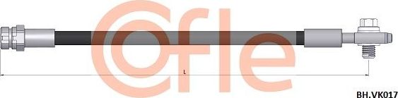 Тормозной шланг Cofle. Артикул 92.BH.VK017