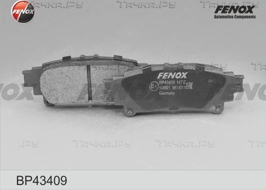 Тормозные колодки Fenox задние для Lexus GS IV 2011-2018. Артикул BP43409